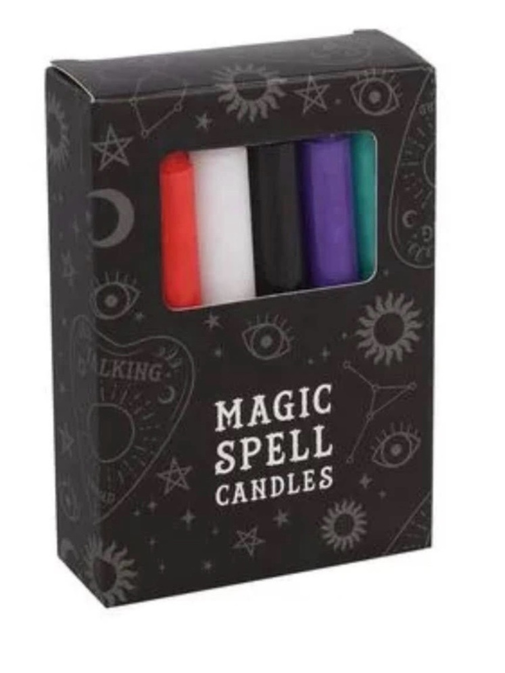 Magic Spell Candles - Assorted Colors (Red, White, Black, Purple, Teal)